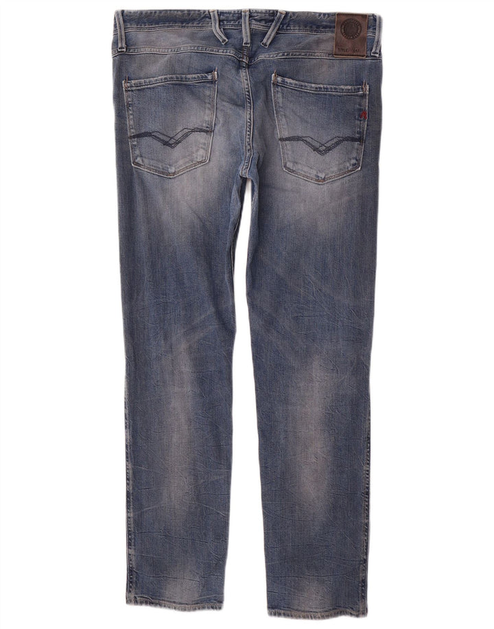 Replay Jeans Slim Feminino W33 L29 Azul
