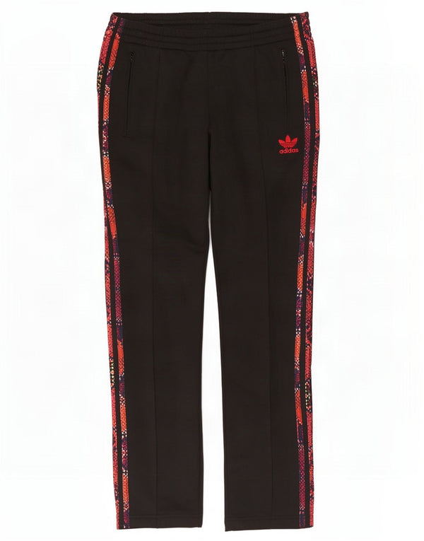 Calça de treino feminina Adidas UK 14 médio preto colorblock poliéster