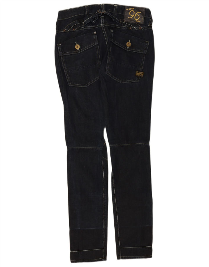 Jeans slim feminino G-Star W26 L32 algodão azul marinho