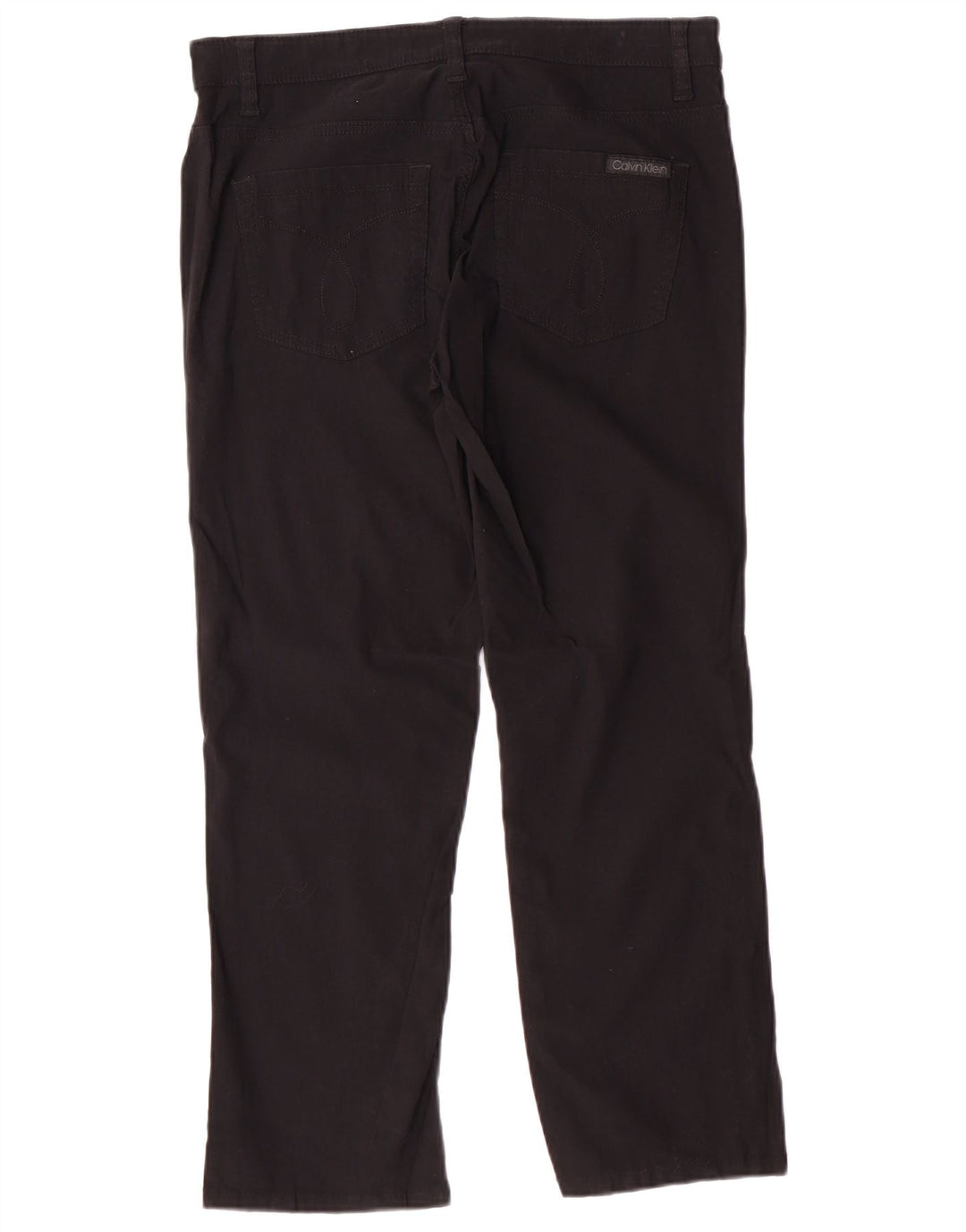 Calça jeans feminina Calvin Klein casual US 6 pequena W32 L26 preta clássica