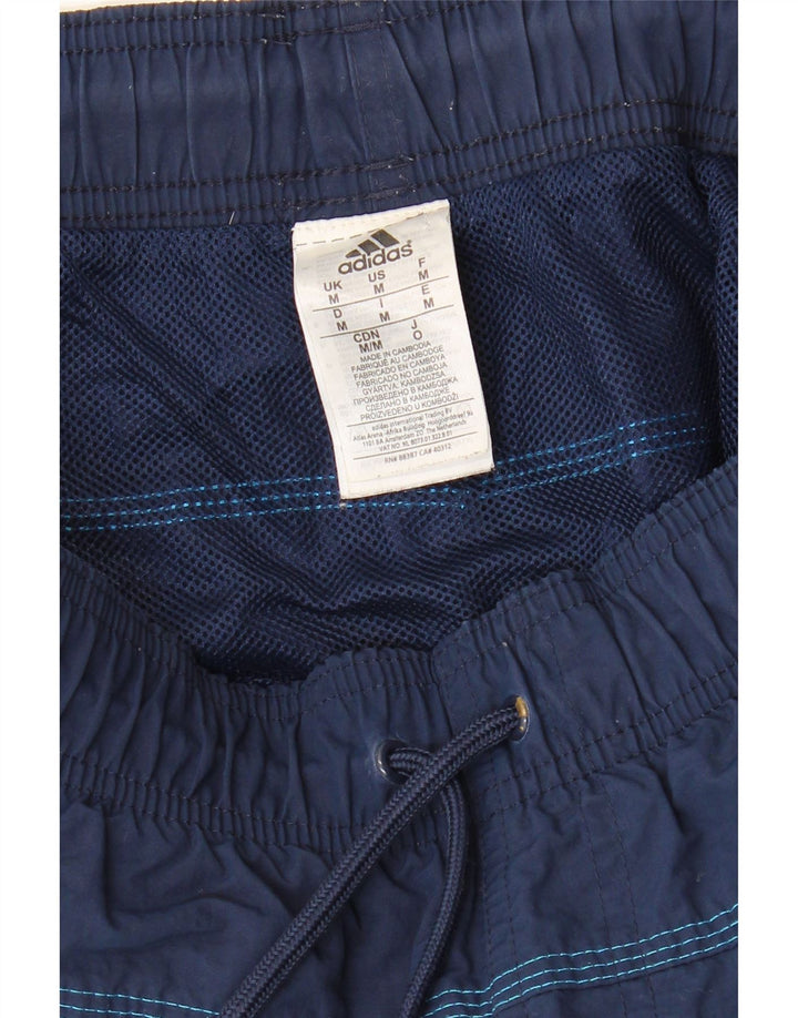 Calções de banho masculinos ADIDAS poliéster azul marinho médio