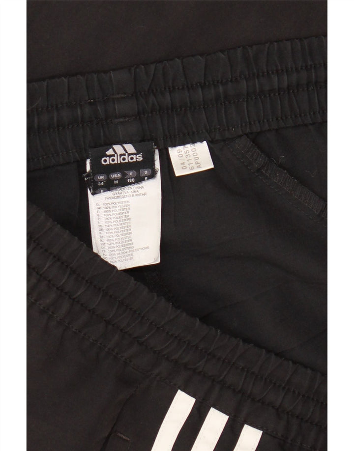 Shorts esportivos masculinos Adidas grande poliéster preto
