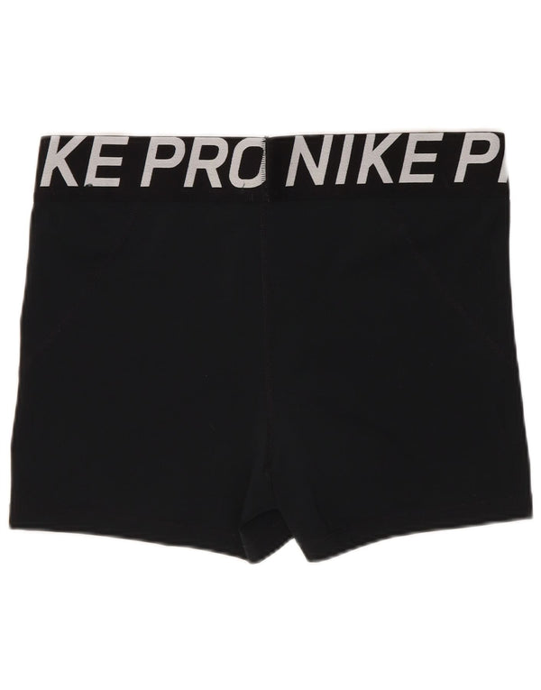 Shorts esportivos gráficos femininos Nike UK 18 XL W30 preto poliéster