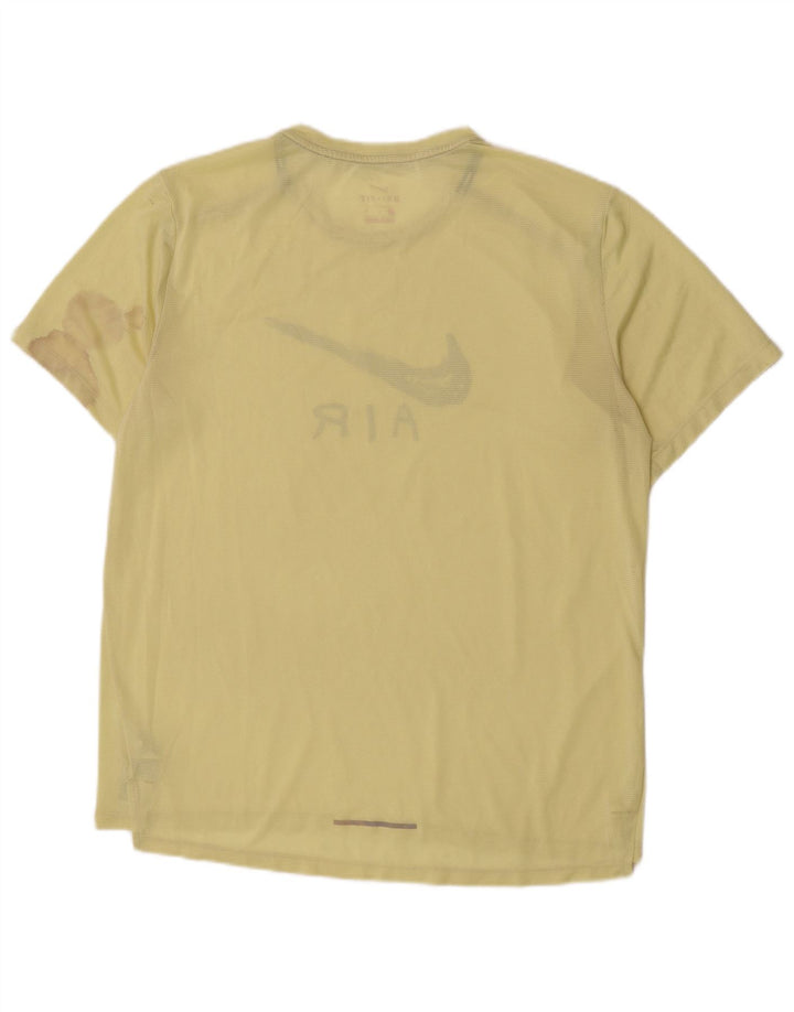 Camiseta Nike Masculina Dri Fit Graphic Top Grande Poliéster Amarelo
