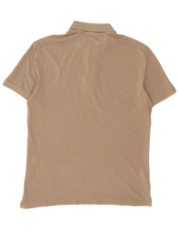 Camisa polo masculina Lacoste Slim Fit tamanho 4 médio algodão marrom