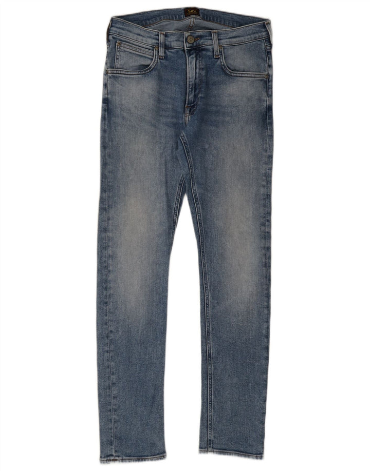 Lee Mens Luke Slim Jeans W31 L30 Azul Algodão