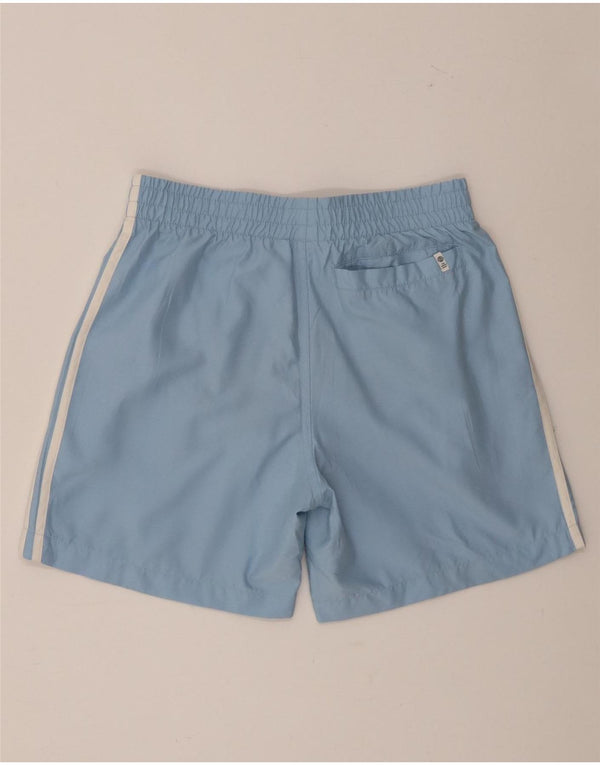 Shorts de natação masculino Adidas pequeno azul poliéster