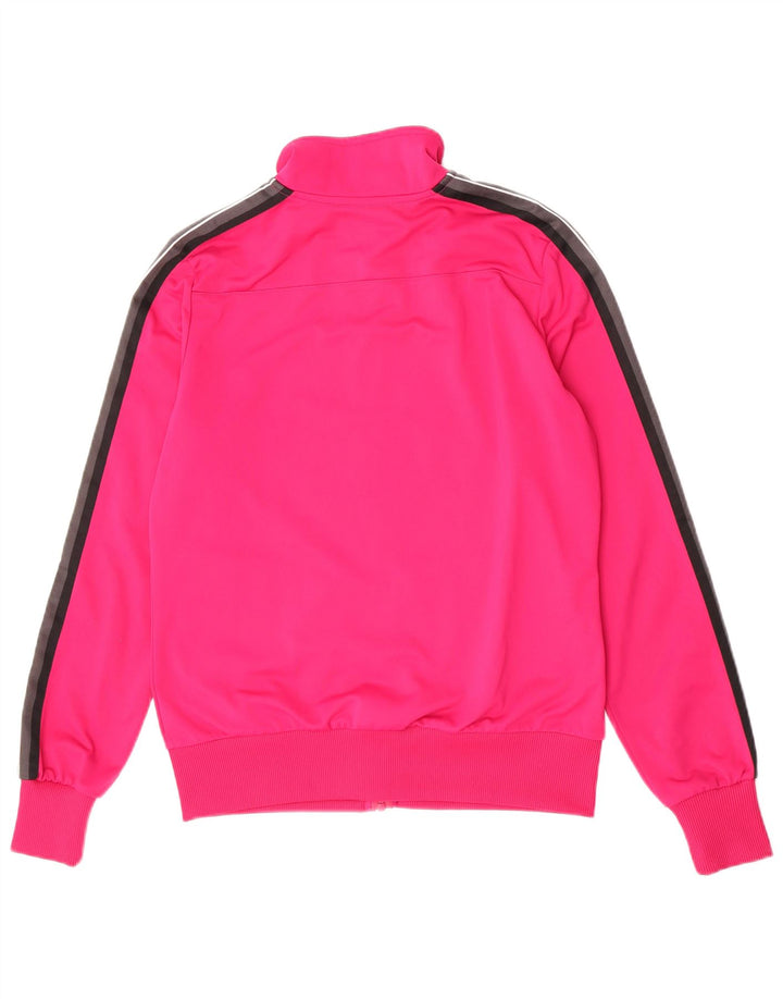 Nike Womens Tracksuit Top Jacket UK 14 Grande Rosa Colorblock Poliéster