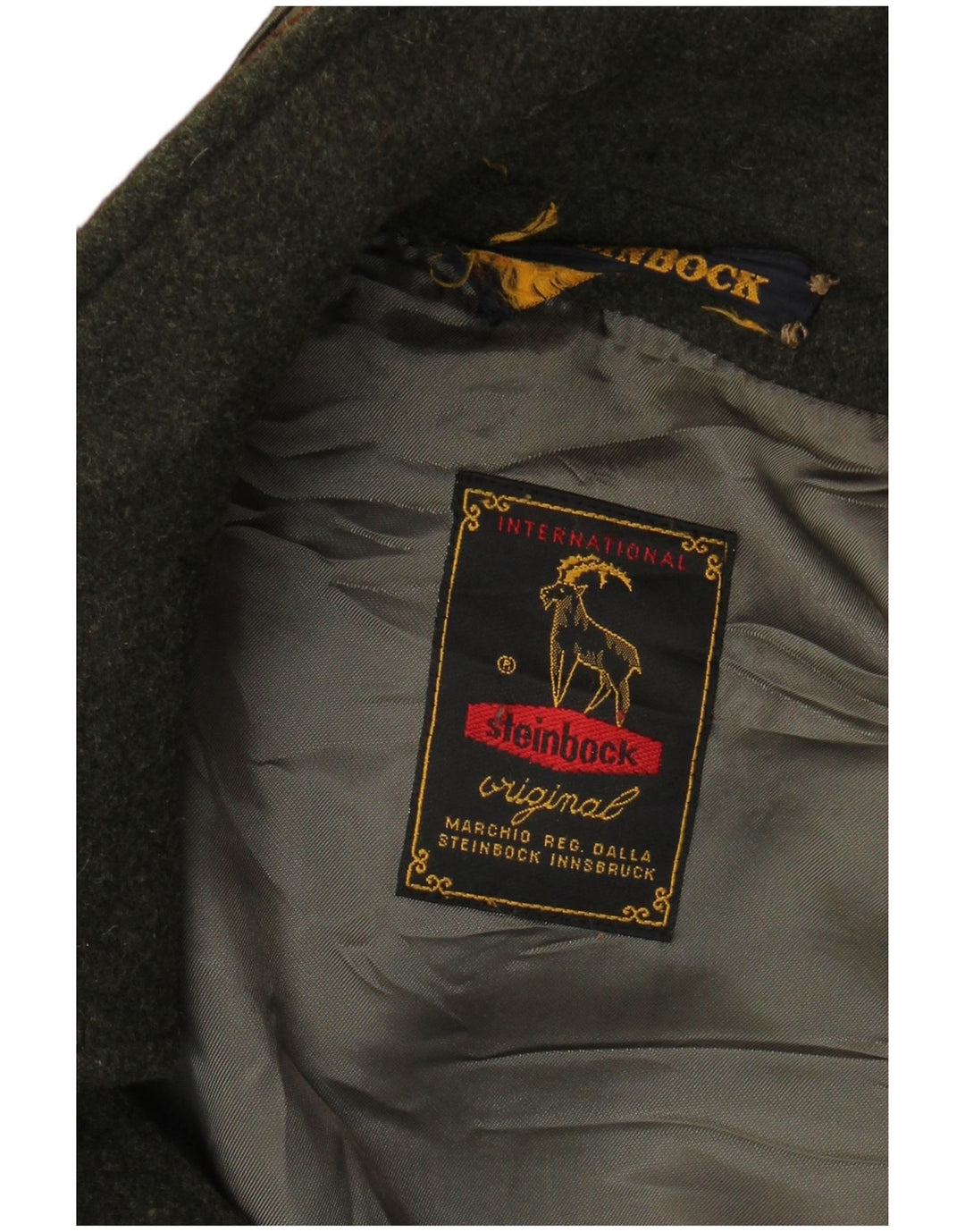 Casaco Duffle Masculino com Capuz Steinbock Reino Unido 40 Grande Cáqui