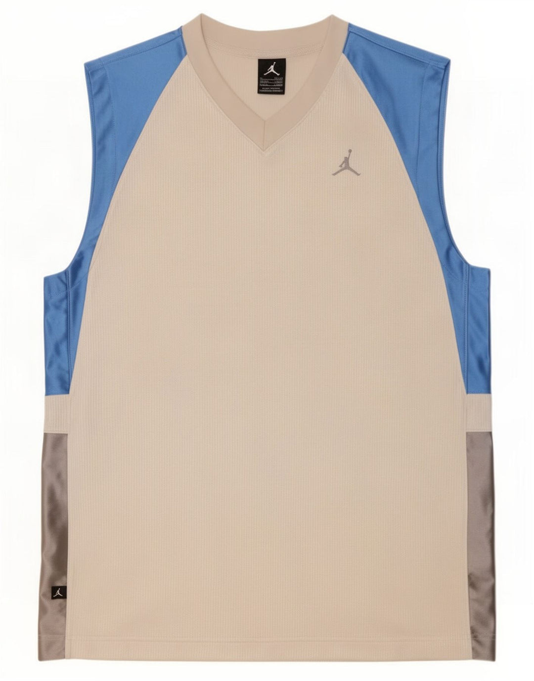 Jordan Mens Vest Top UK 39/41 Médio Branco Colourblock Poliéster