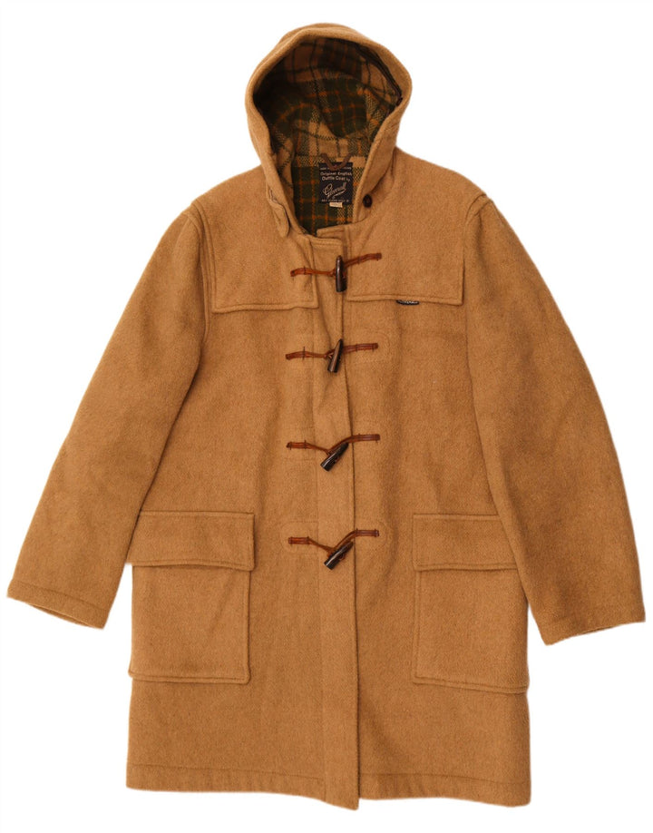 Gloverall Casaco feminino com capuz e lã bege UK 42 XL