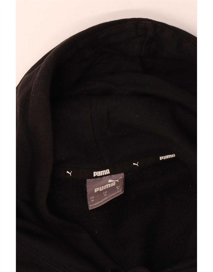 Puma Mens Hoodie Jumper Médio Algodão Preto