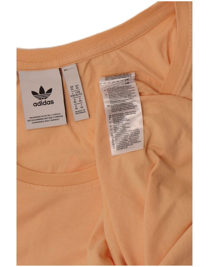Adidas Mens Colete Top XL Laranja Algodão