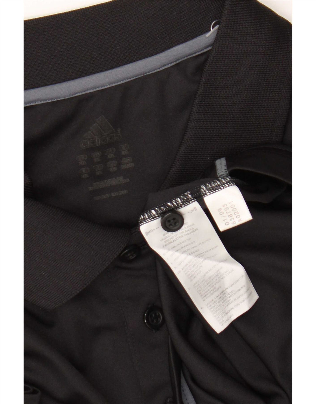 Camisa polo masculina Adidas 2XL poliéster preto
