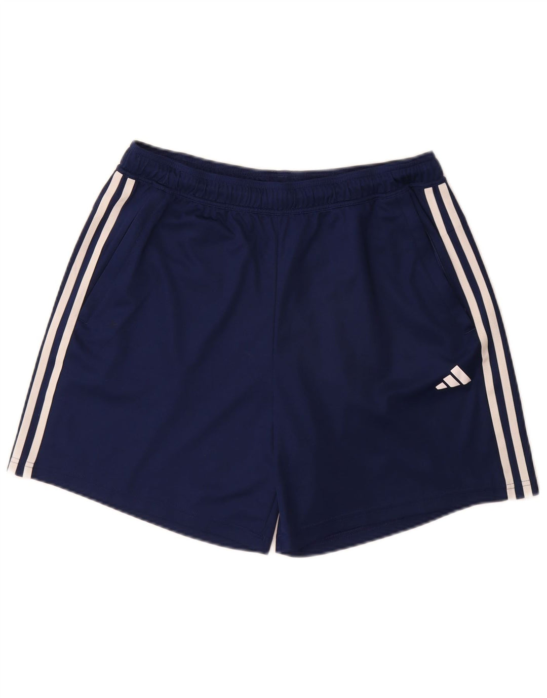 Shorts esportivos masculinos Adidas Aeroready Regular Fit grandes poliéster azul marinho