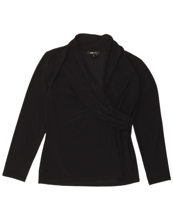 Blusa feminina Dkny UK 18 XL poliéster preto