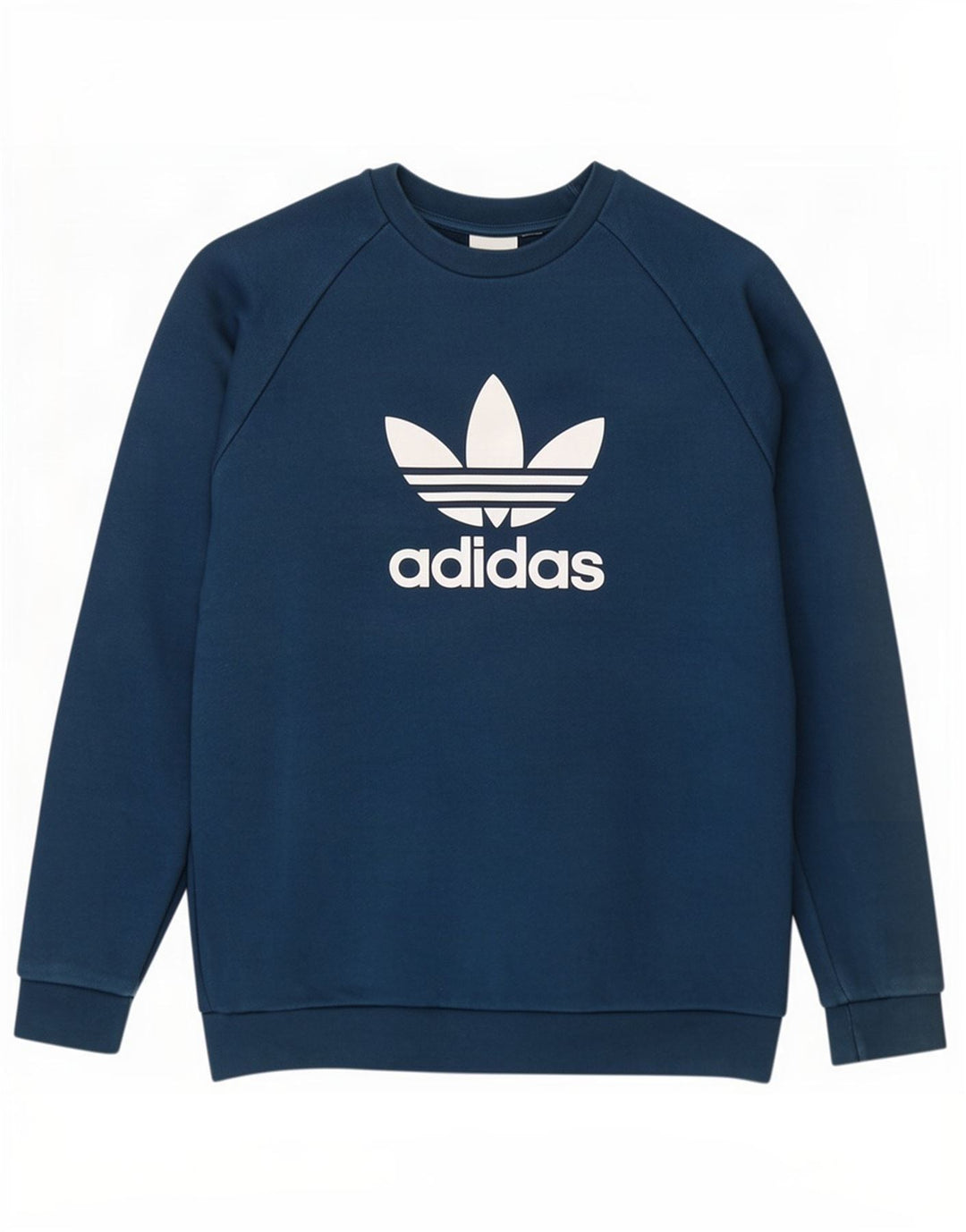 Adidas Mens Graphic Moletom Jumper Médio Azul Algodão