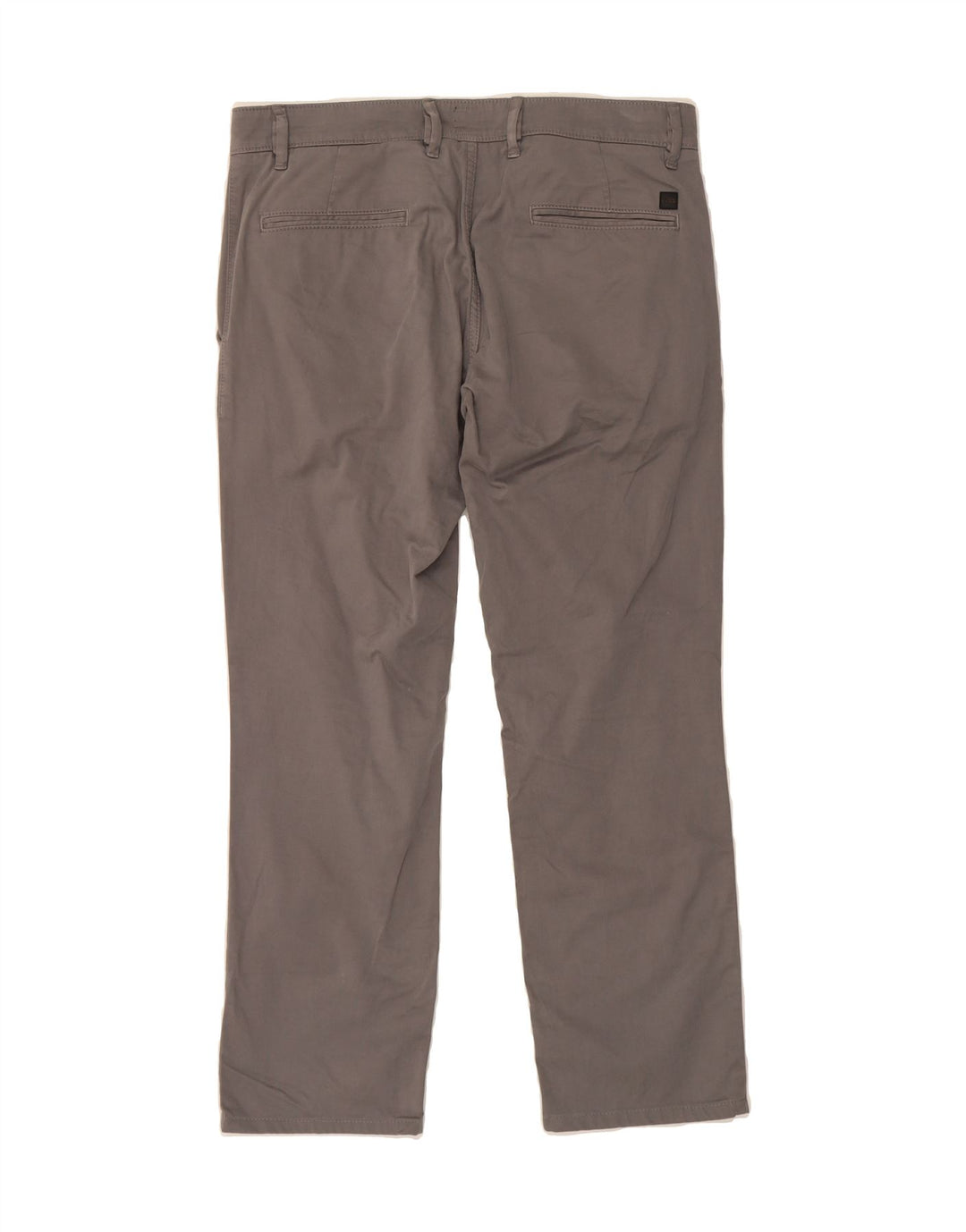 HUGO BOSS Mens Straight Chino Trousers W34 L28 Grey Vintage Hugo Boss and Second-Hand Hugo Boss from Messina Hembry 