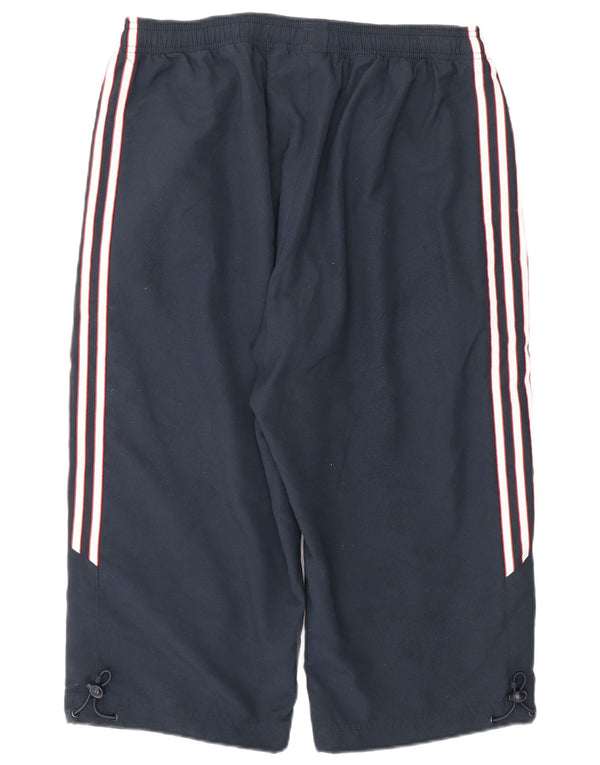 Adidas Mens Bermuda Sport Shorts Médio Azul Marinho Poliéster