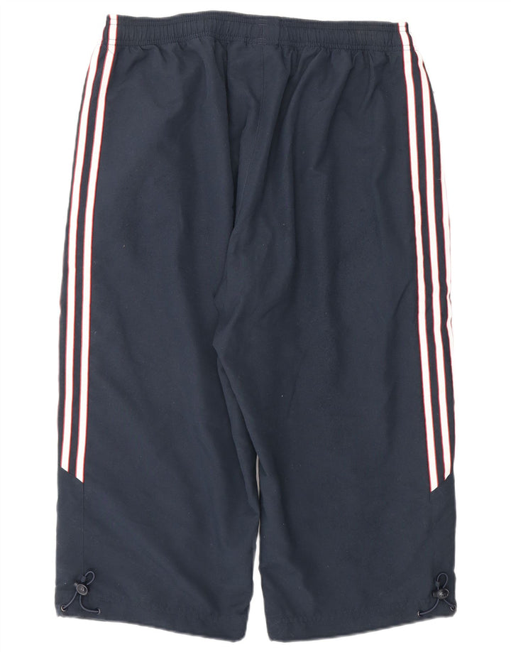 Adidas Mens Bermuda Sport Shorts Médio Azul Marinho Poliéster