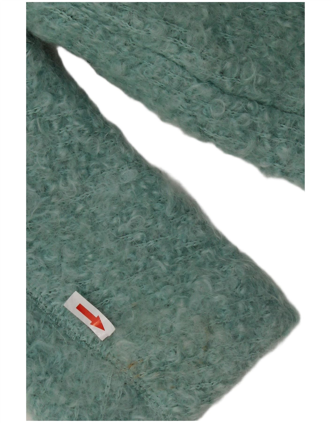 Sobretudo feminino Zara Oversized UK 14 algodão azul médio