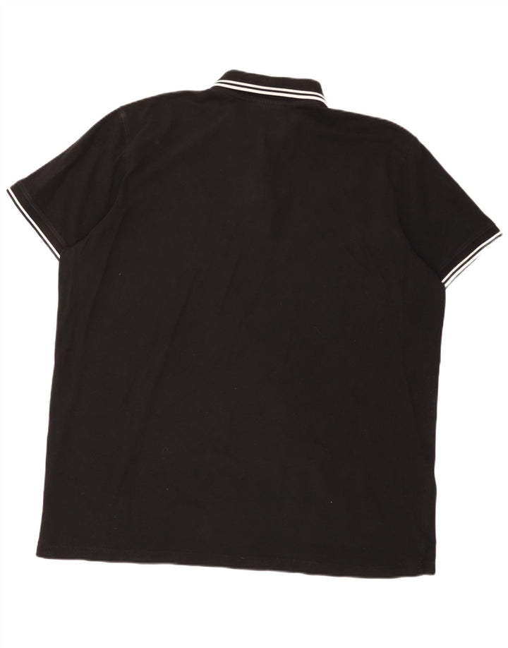 Camisa polo masculina Kappa 3XL algodão preto
