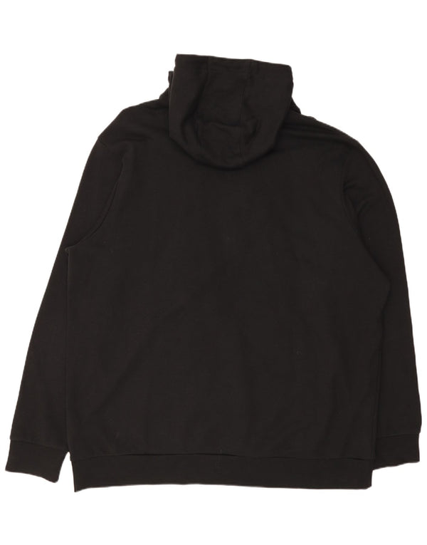 Hugo Boss moletom com capuz gráfico masculino 4XL algodão preto