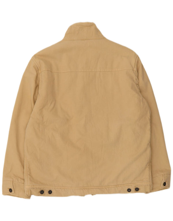 Jaqueta bomber masculina Murphy & Nye de ajuste regular Reino Unido 40 algodão bege grande