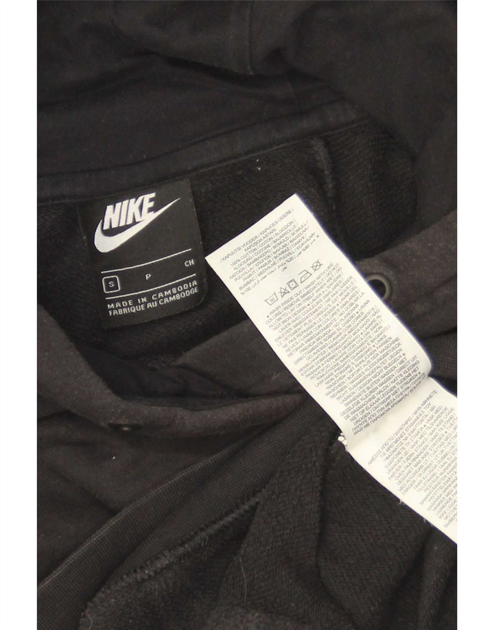 Nike Mens Hoodie Jumper Pequeno Algodão Preto