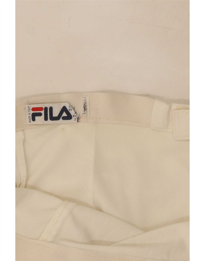 Shorts feminino casual Fila grande W32 branco