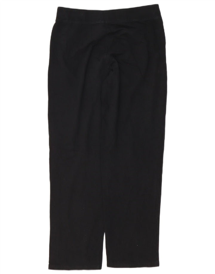 Calça de treino feminina MARKS & SPENCER UK 12 algodão preto médio