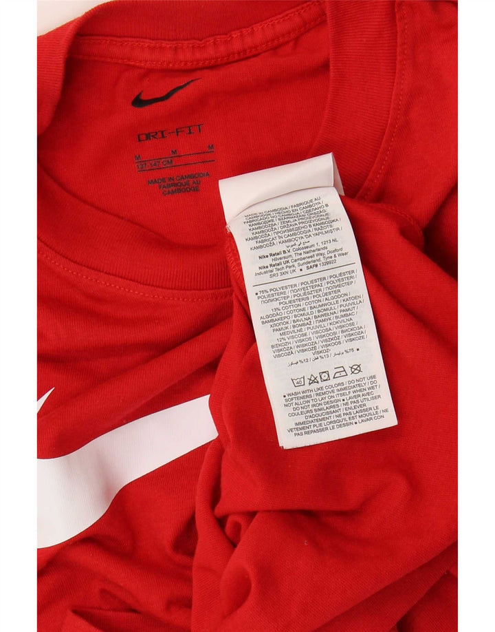 Camiseta Nike Boys Dri Fit Graphic Top 10-11 Anos Médio Poliéster Vermelho