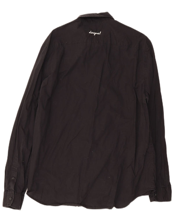 Camisa masculina Desigual Graphic Regular Fit XL algodão preto