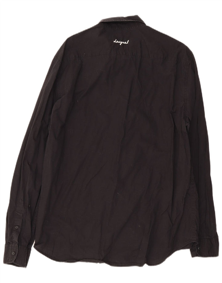 Camisa masculina Desigual Graphic Regular Fit XL algodão preto