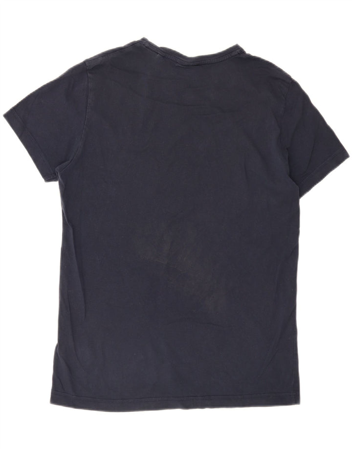 Camiseta masculina GANT de algodão azul marinho médio