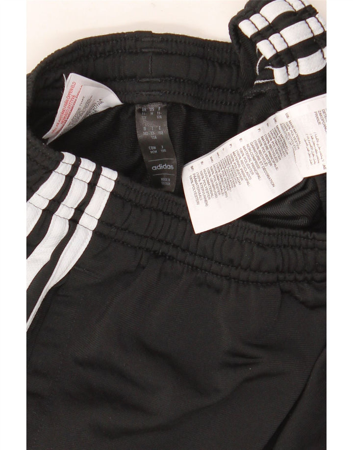 Calças de treino Adidas meninos 11-12 anos poliéster preto