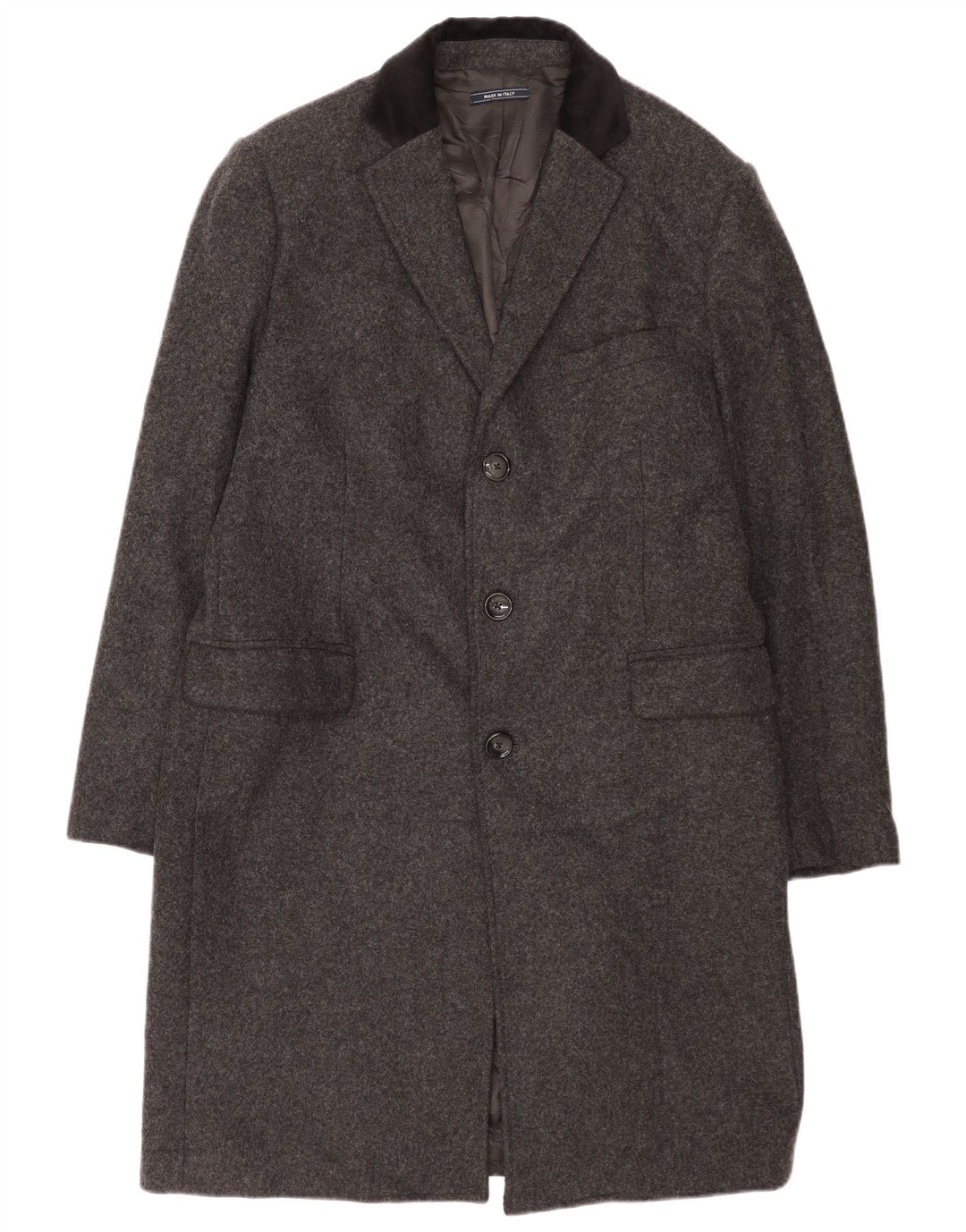 Sobretudo masculino Fradi UK 42 XL caxemira cinza