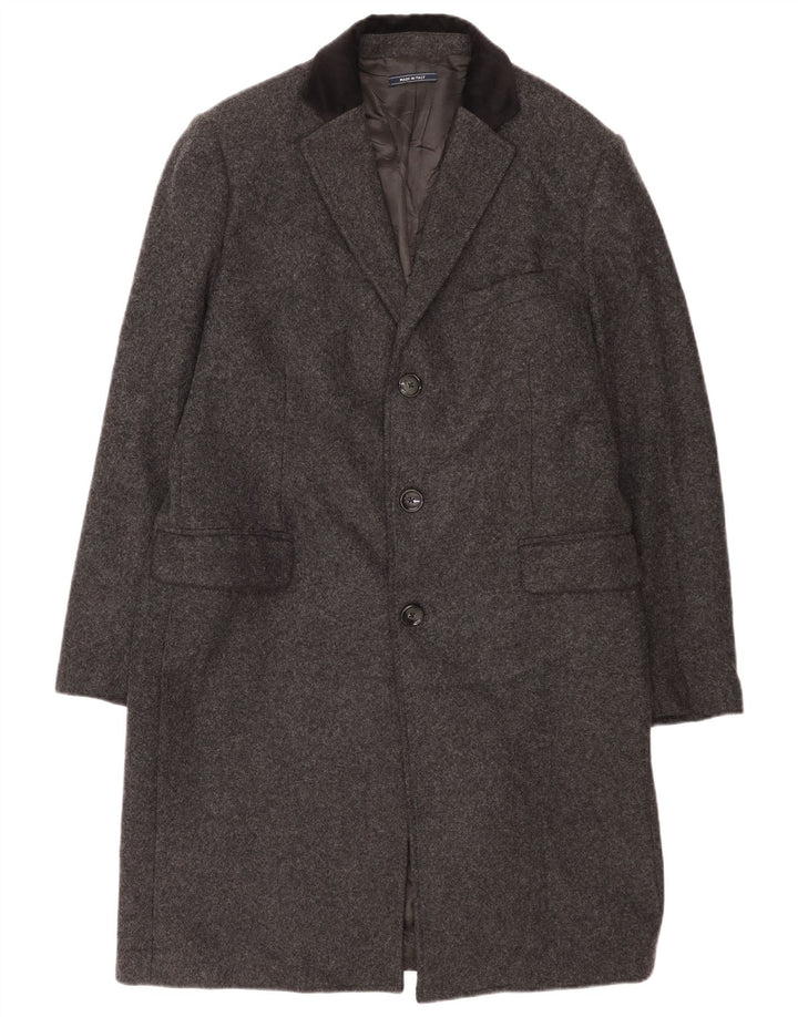 Sobretudo masculino Fradi UK 42 XL caxemira cinza