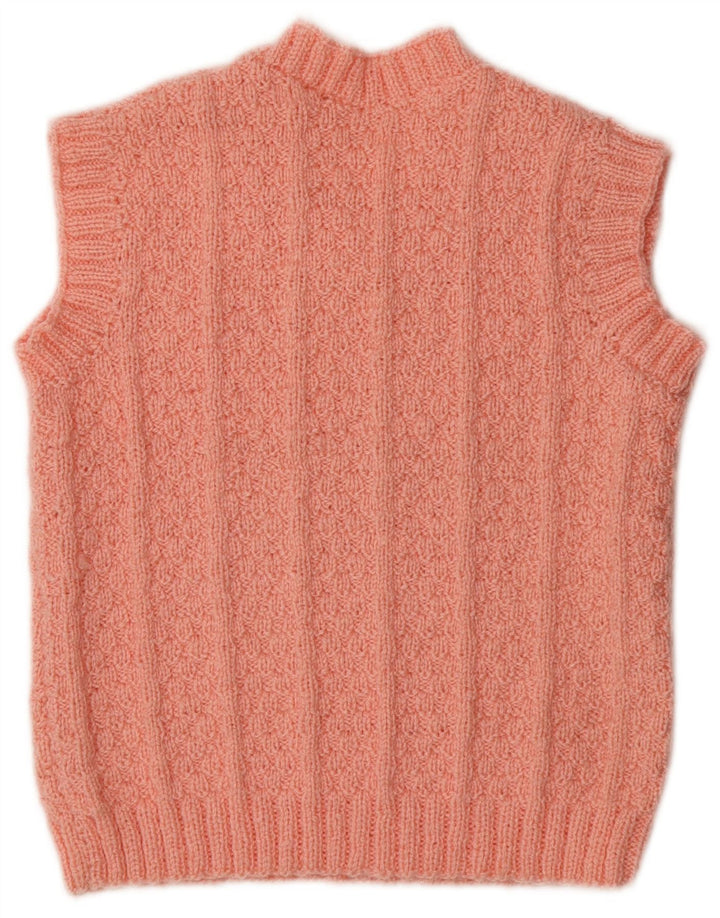 Regata feminina vintage com colete UK 12 rosa médio