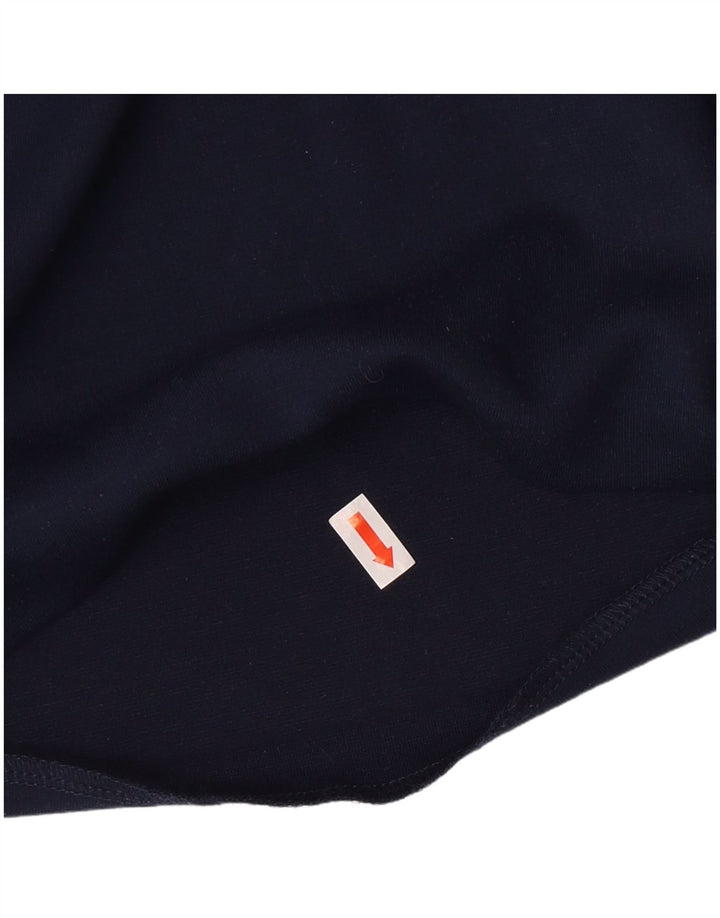 Saia lápis feminina Tommy Hilfiger pequena W26 poliéster listrado azul marinho