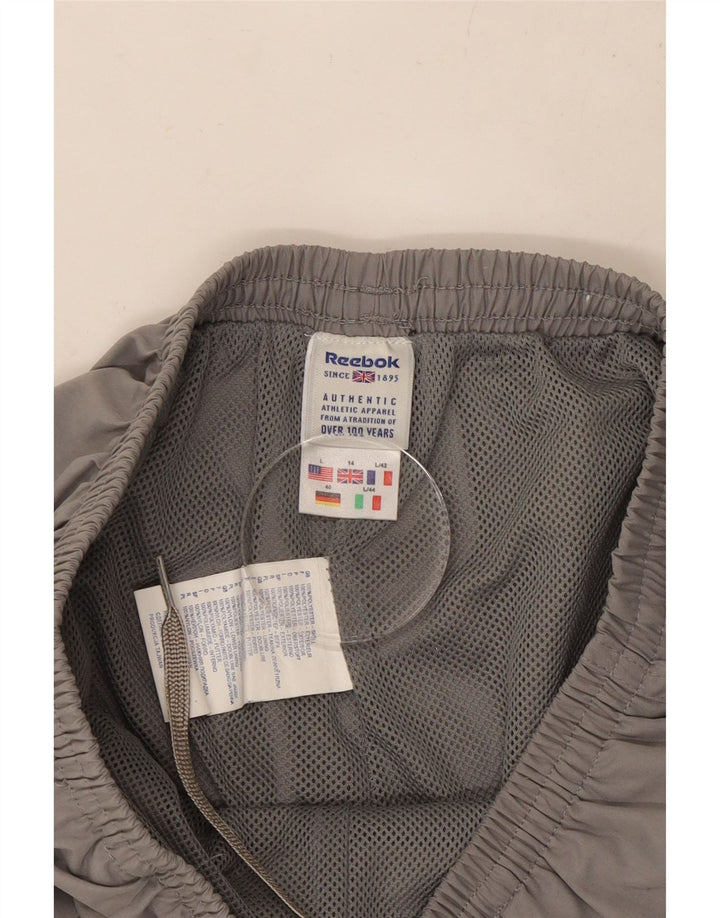REEBOK Calça de treino feminina Joggers UK 14 grande cinza poliéster