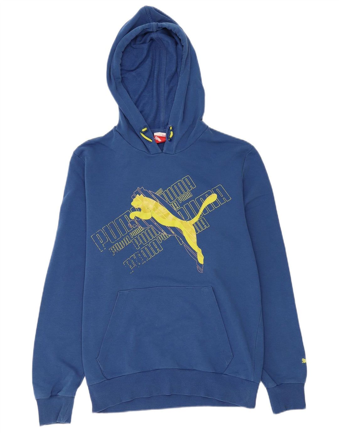 PUMA Mens Graphic Hoodie Jumper Pequeno Azul