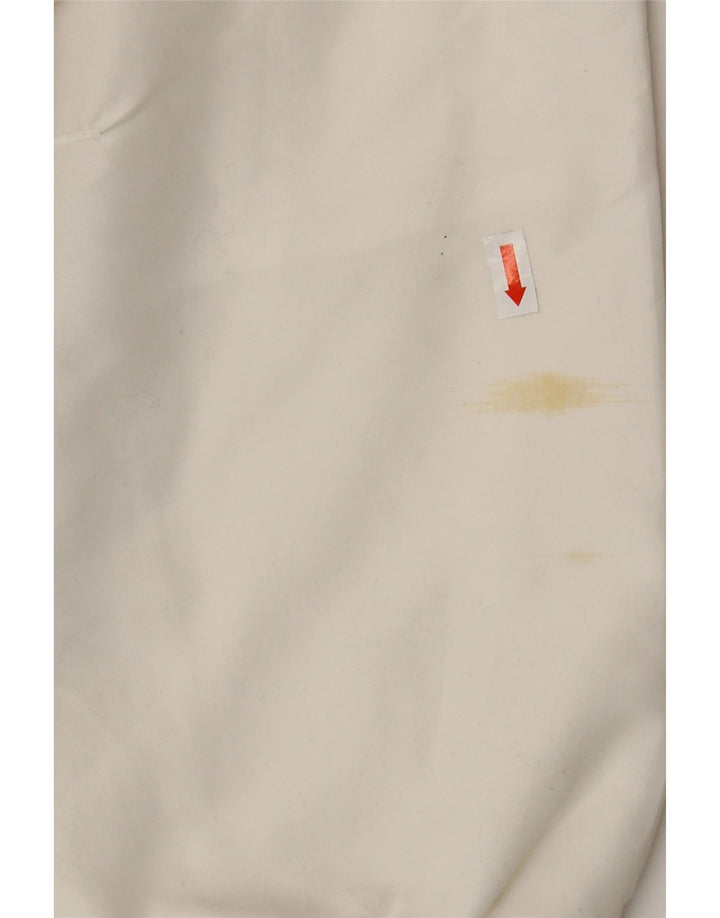 Jaqueta feminina Puma com estampa gráfica grande em bloco colorido branco de poliéster