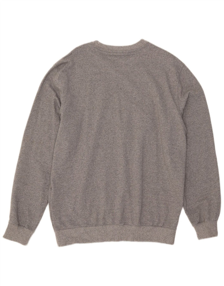 Moletom masculino Champion 2XL algodão manchado cinza
