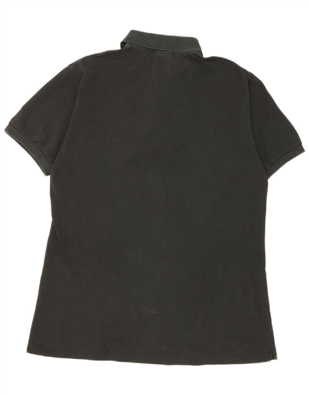 Camisa polo masculina Lacoste tamanho 4 médio algodão preto