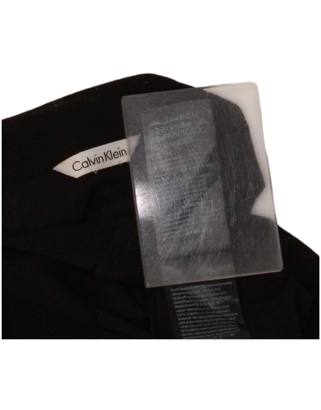 Blusa feminina CALVIN KLEIN Reino Unido 12 poliéster preto médio