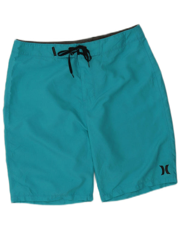 Shorts de natação masculino Hurley poliéster azul médio