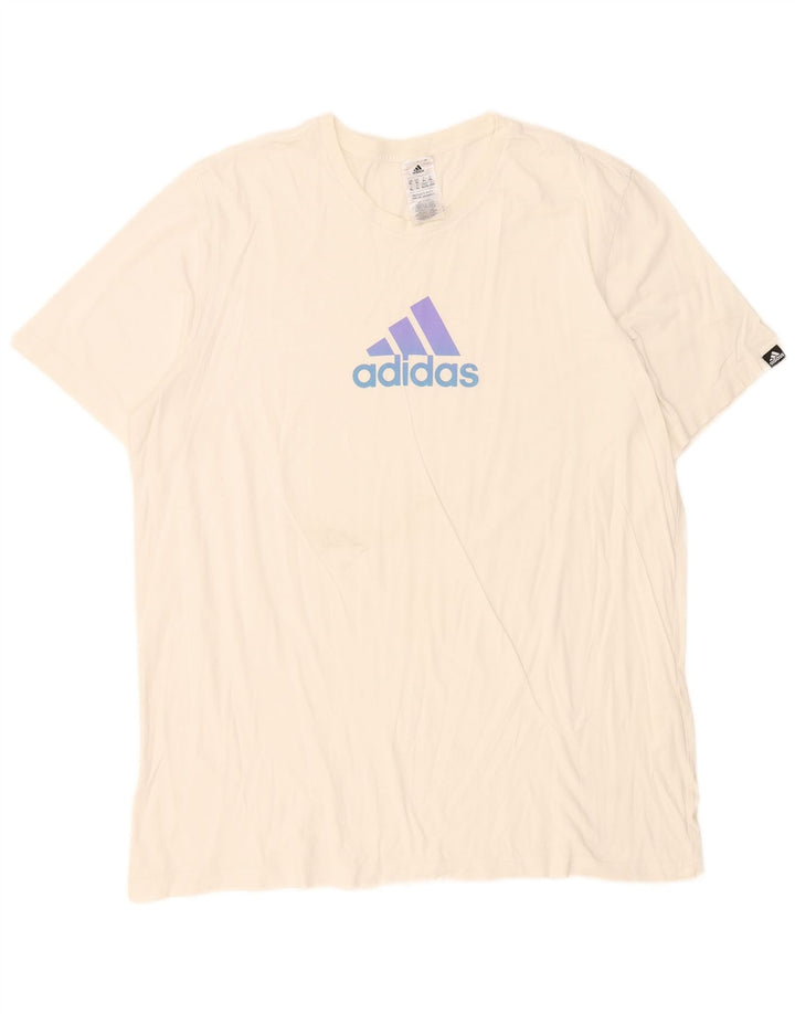 Camiseta Adidas Masculina Graphic Top XL Algodão Branco