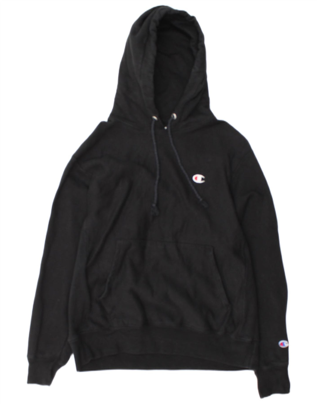 Jumper masculino com capuz Champion médio algodão preto