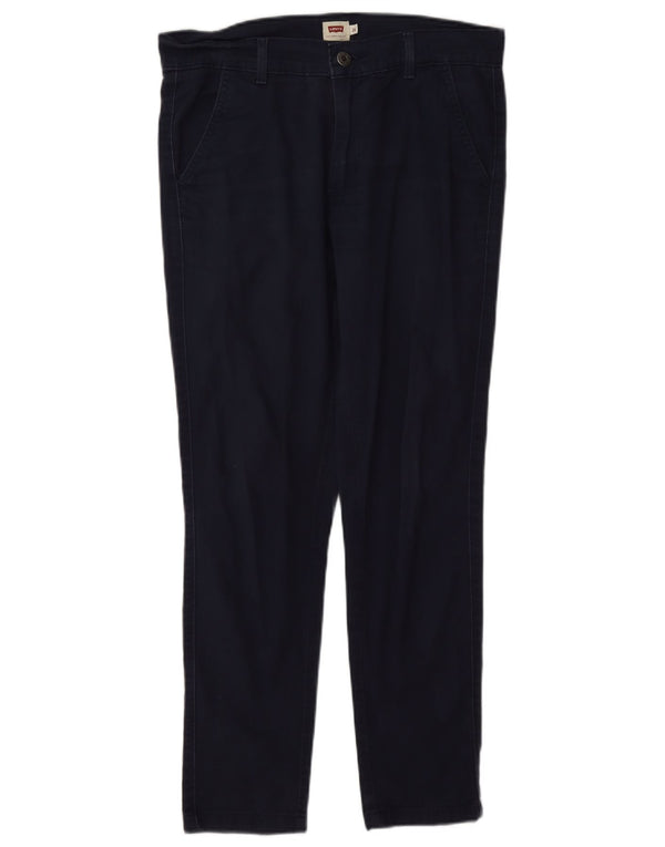 Calça Chino Slim Feminina Levi's W26 L27 Algodão Azul Marinho